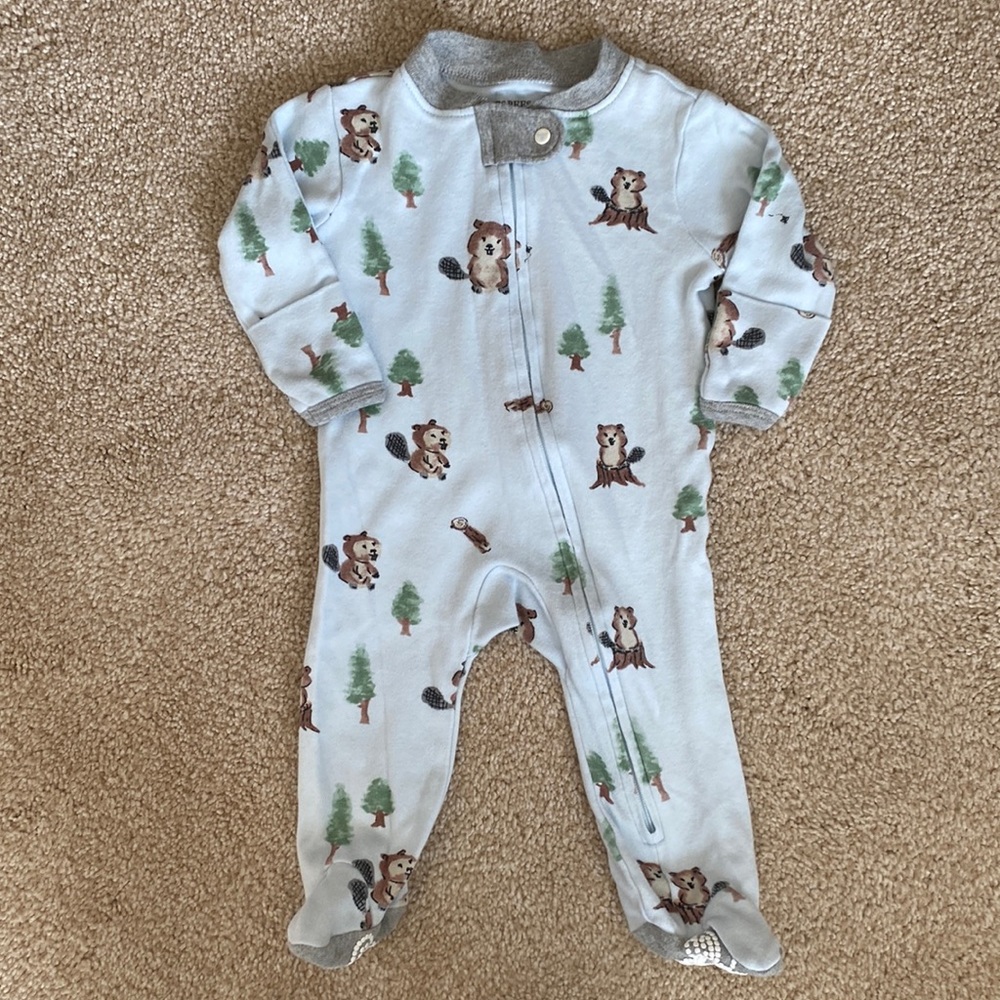 Burt’s Bees Infant Boy Jammies with Mittens